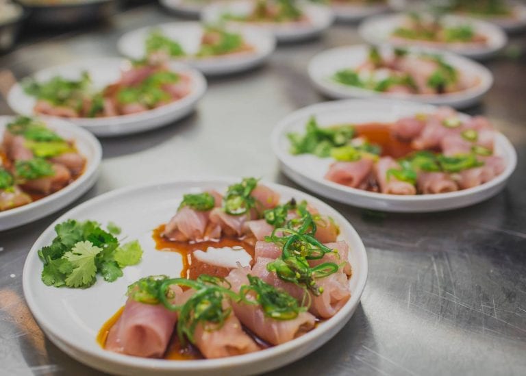 Kingfish sashimi 768x549