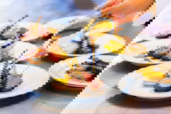 wedding catering lamb gravy